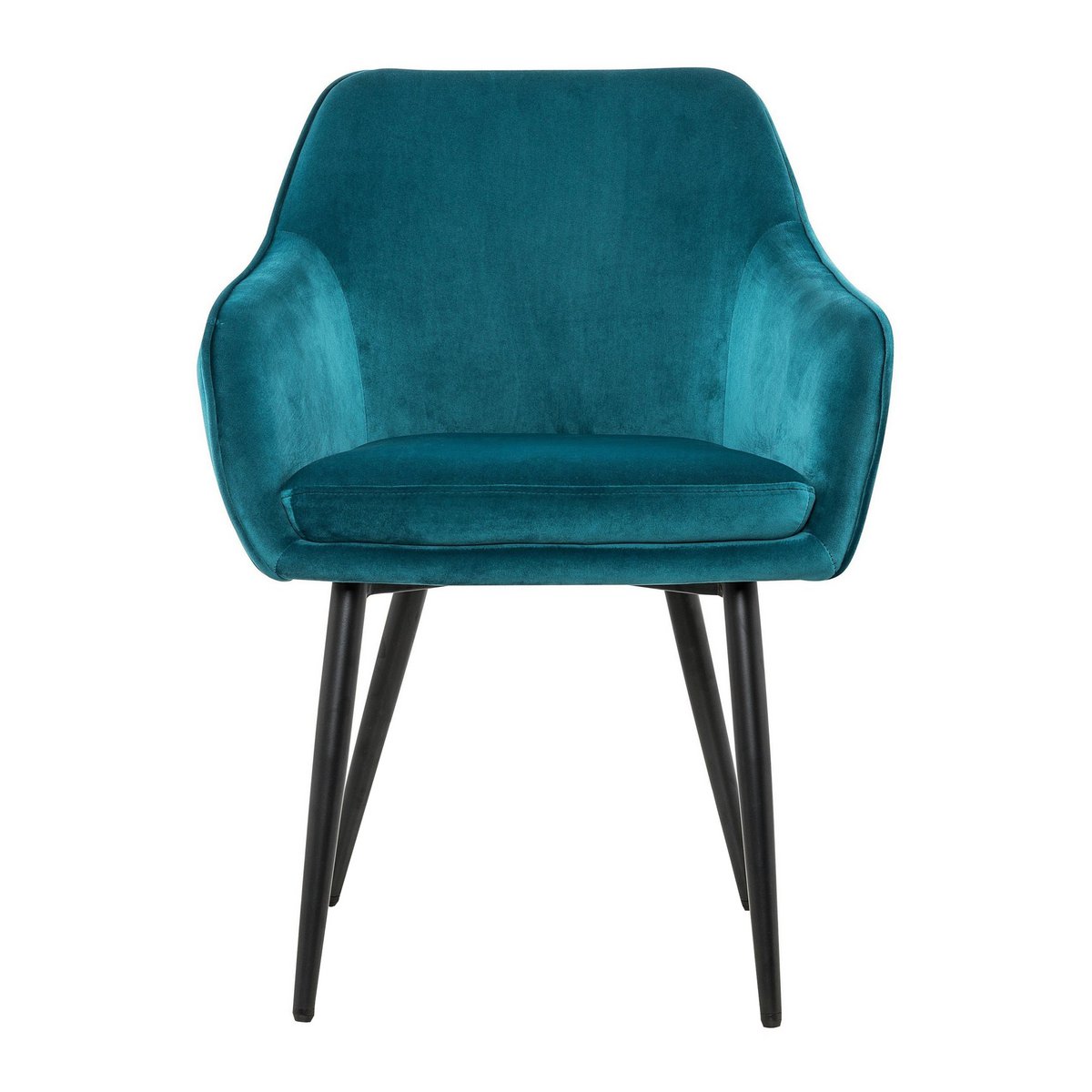 Eetkamerstoel turquoise fluweel