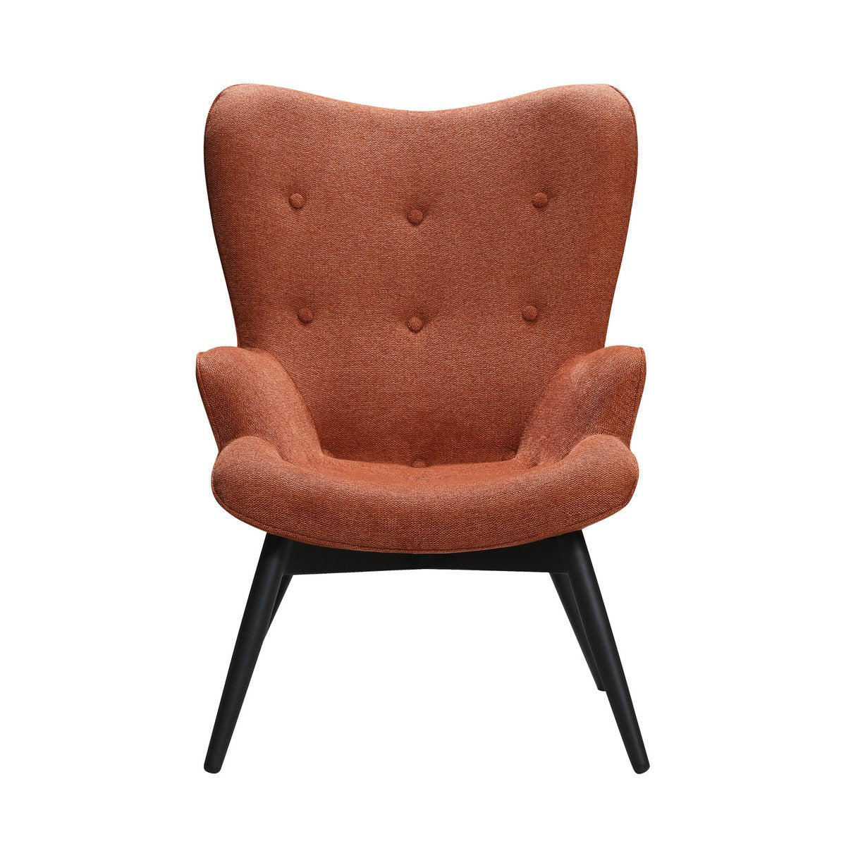 Fauteuil in koperen structuurstof