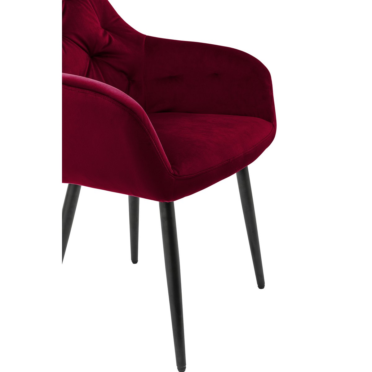 Fauteuil rood fluweel