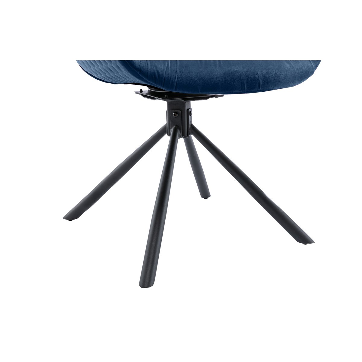 Fauteuil met honingraatstiksel in fluweelblauw
