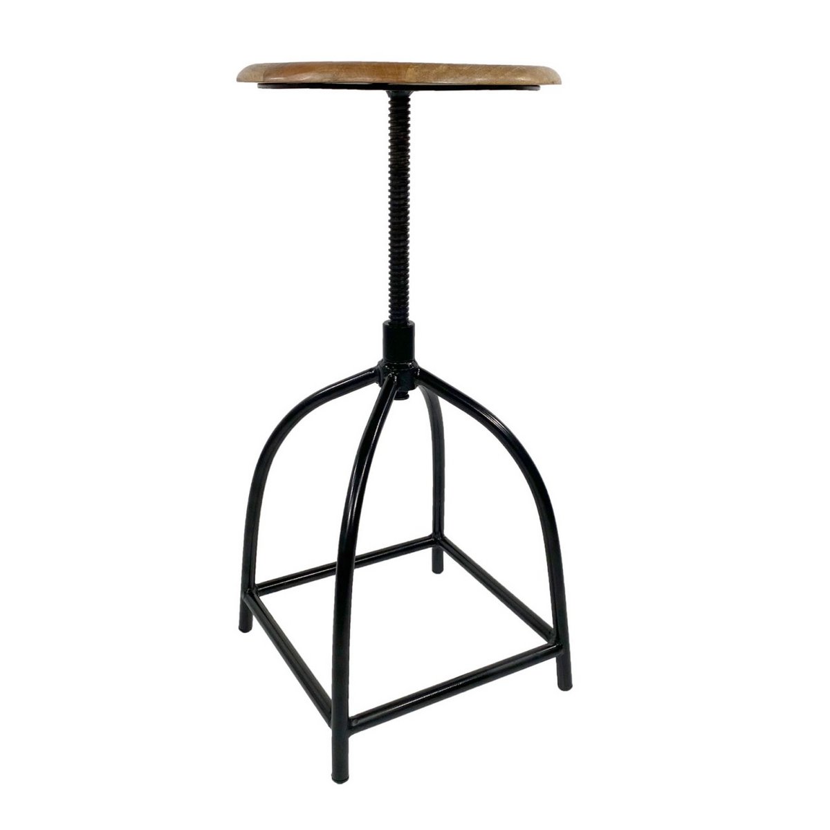 Draaikruk set van 2 stuks barkruk kruk draaistoel in hoogte verstelbaar Liverpool houten metalen frame