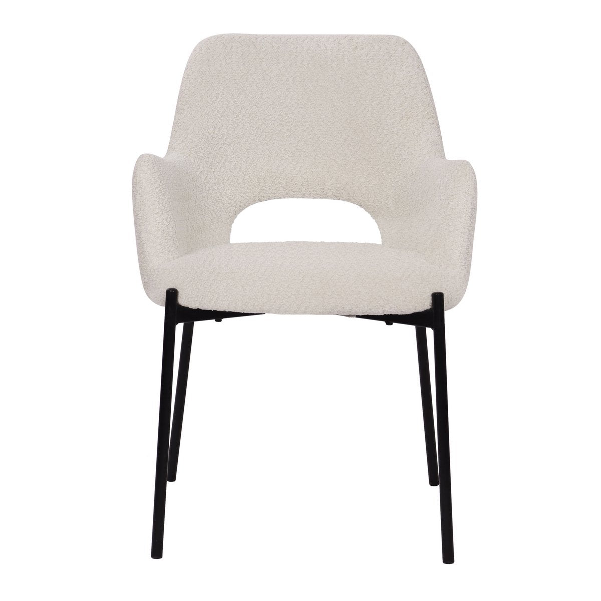 Fauteuilset van 2 met uitgesneden rugleuning