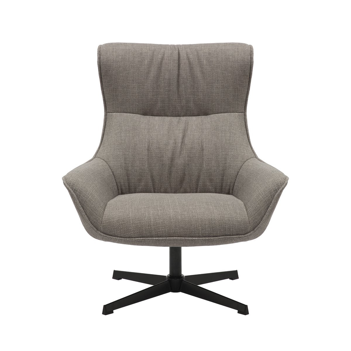 Fauteuil structuurstof taupe