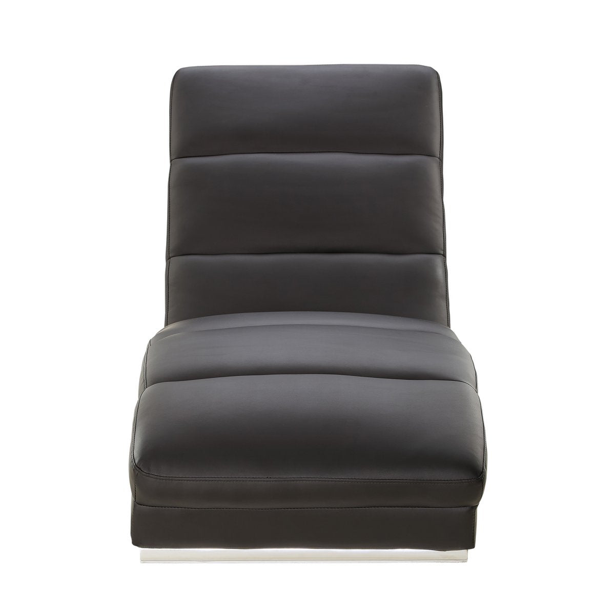 Relax ligbed zwart kunstleer look