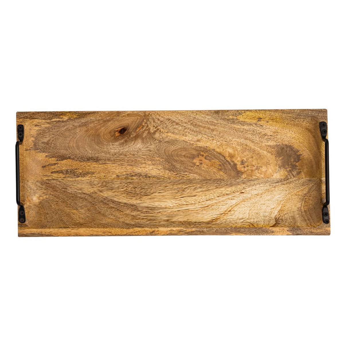 Serveer lade houten lade Tray hout 50x20cm serveerbord decoratietablet mango houten vaste stof