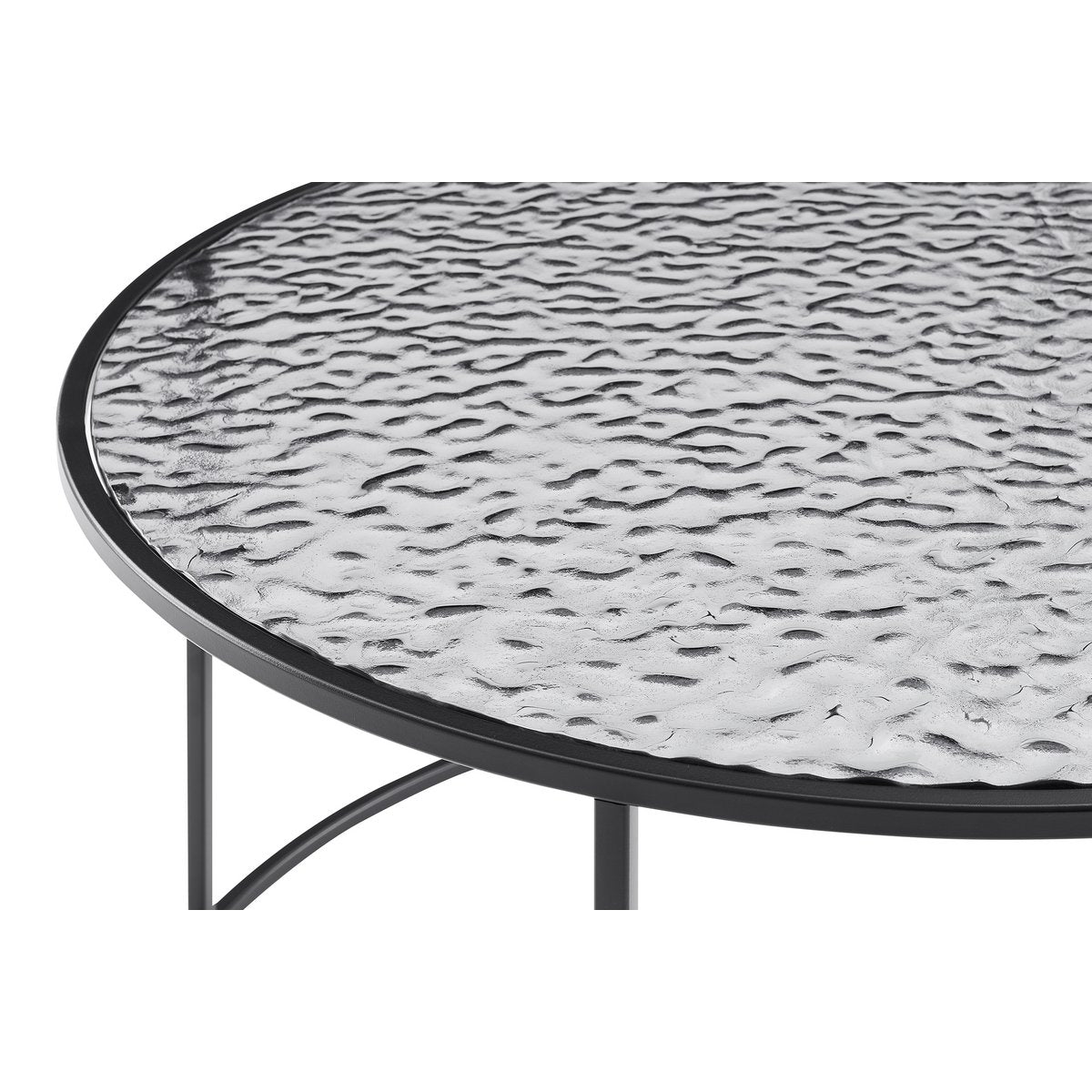 Salontafel Ø 80 cm zwart
