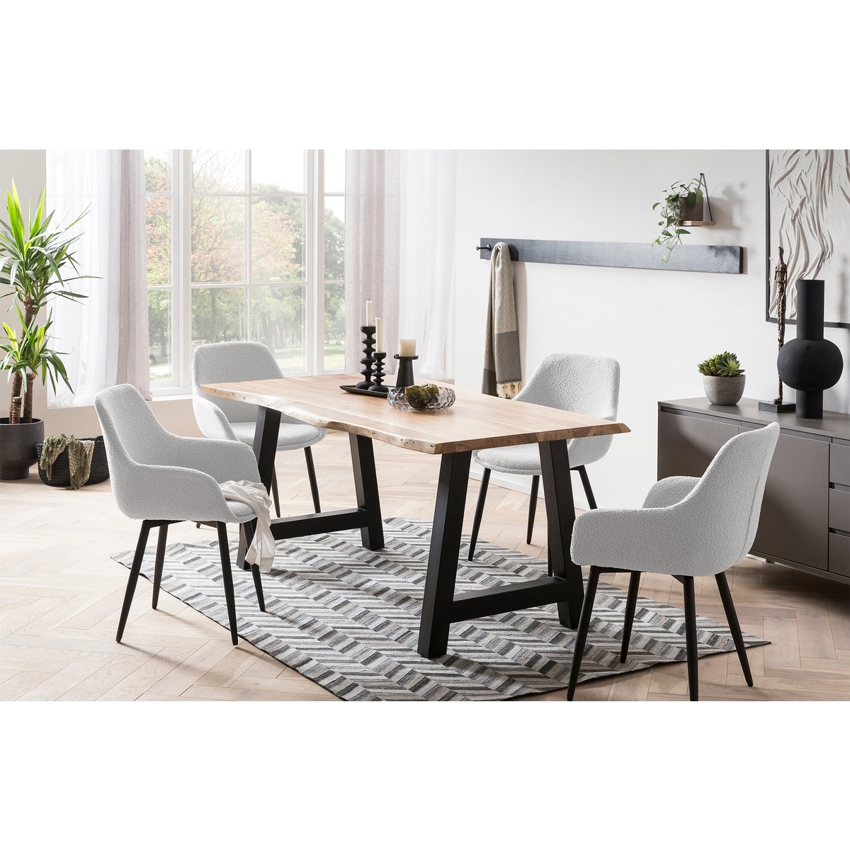 Acacia eettafel 140x80 cm