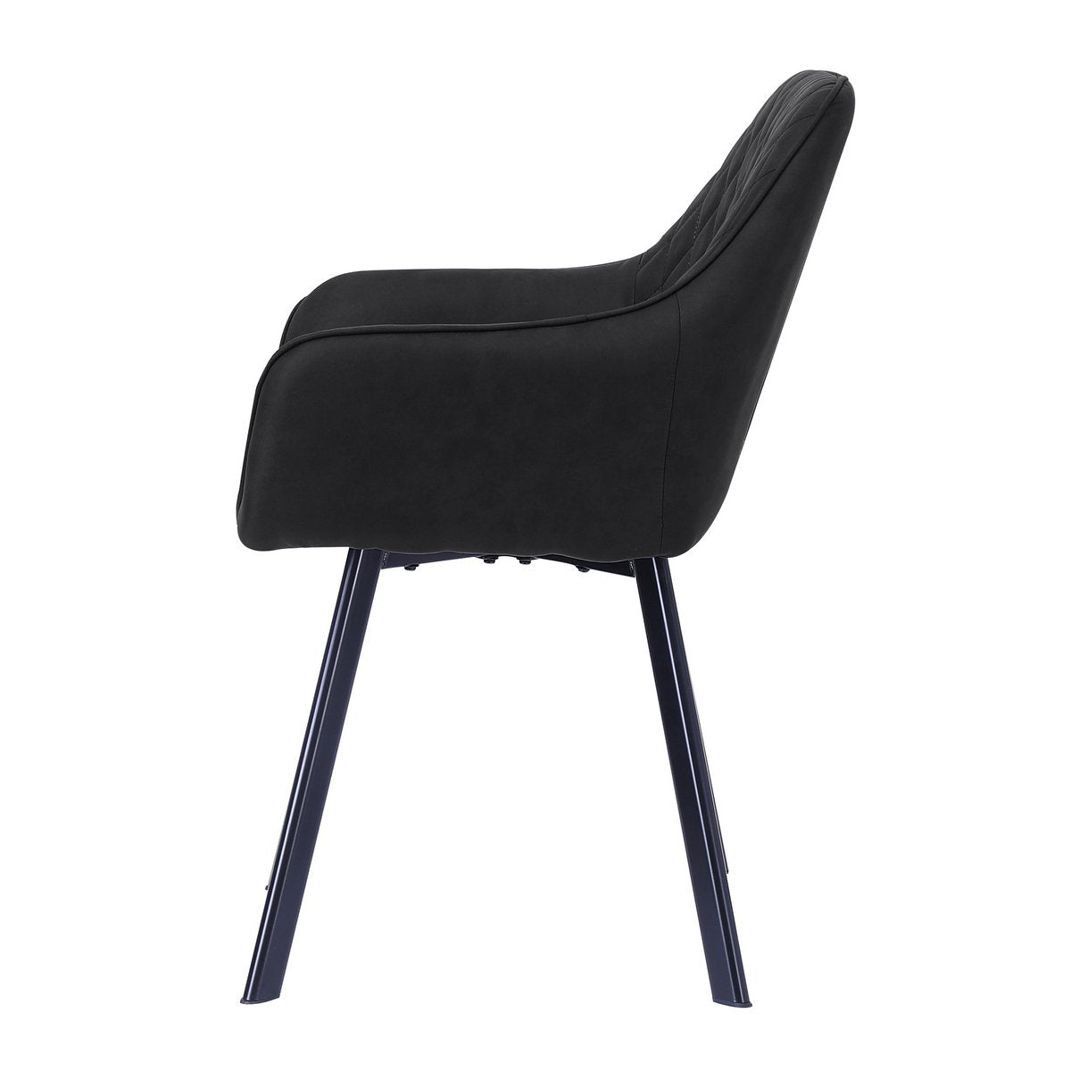 Set van 2 fauteuils, antraciet microvezel