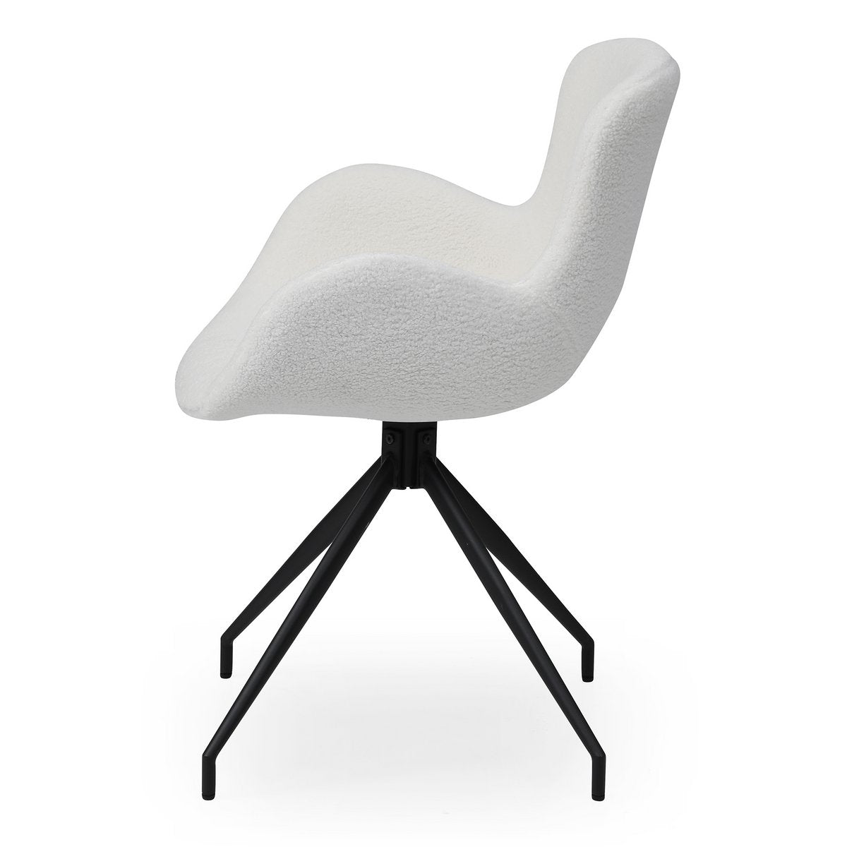 Fauteuil met uitgesneden rugleuning Wit