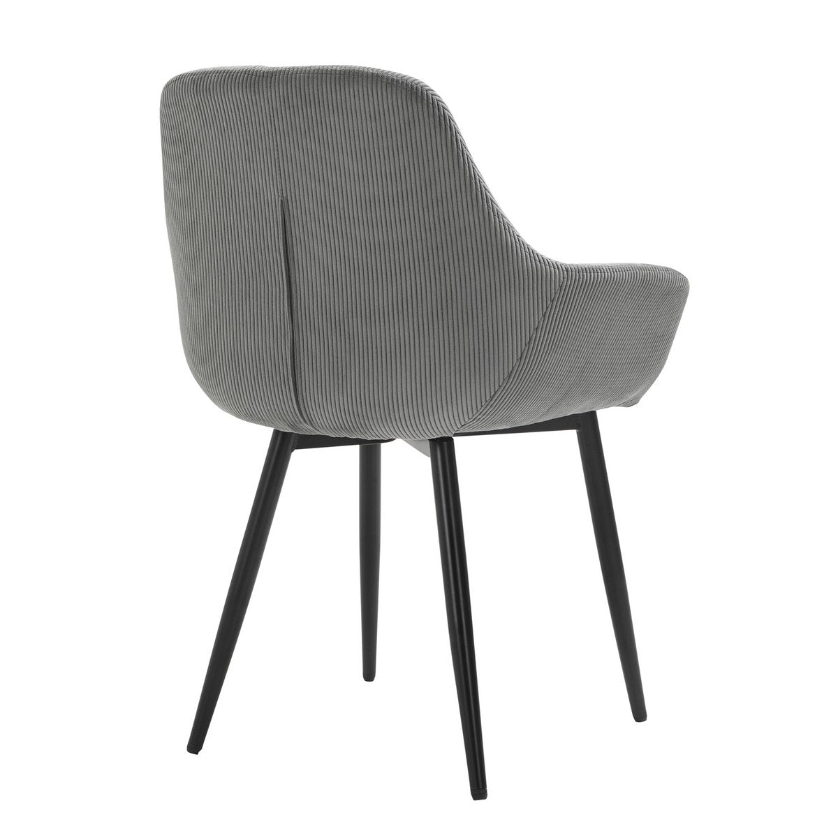 Set van 2 corduroy fauteuils grijs