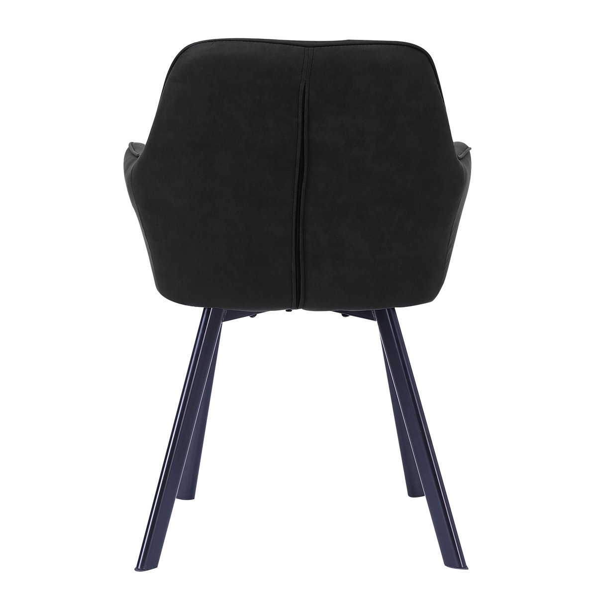 Set van 2 fauteuils, antraciet microvezel