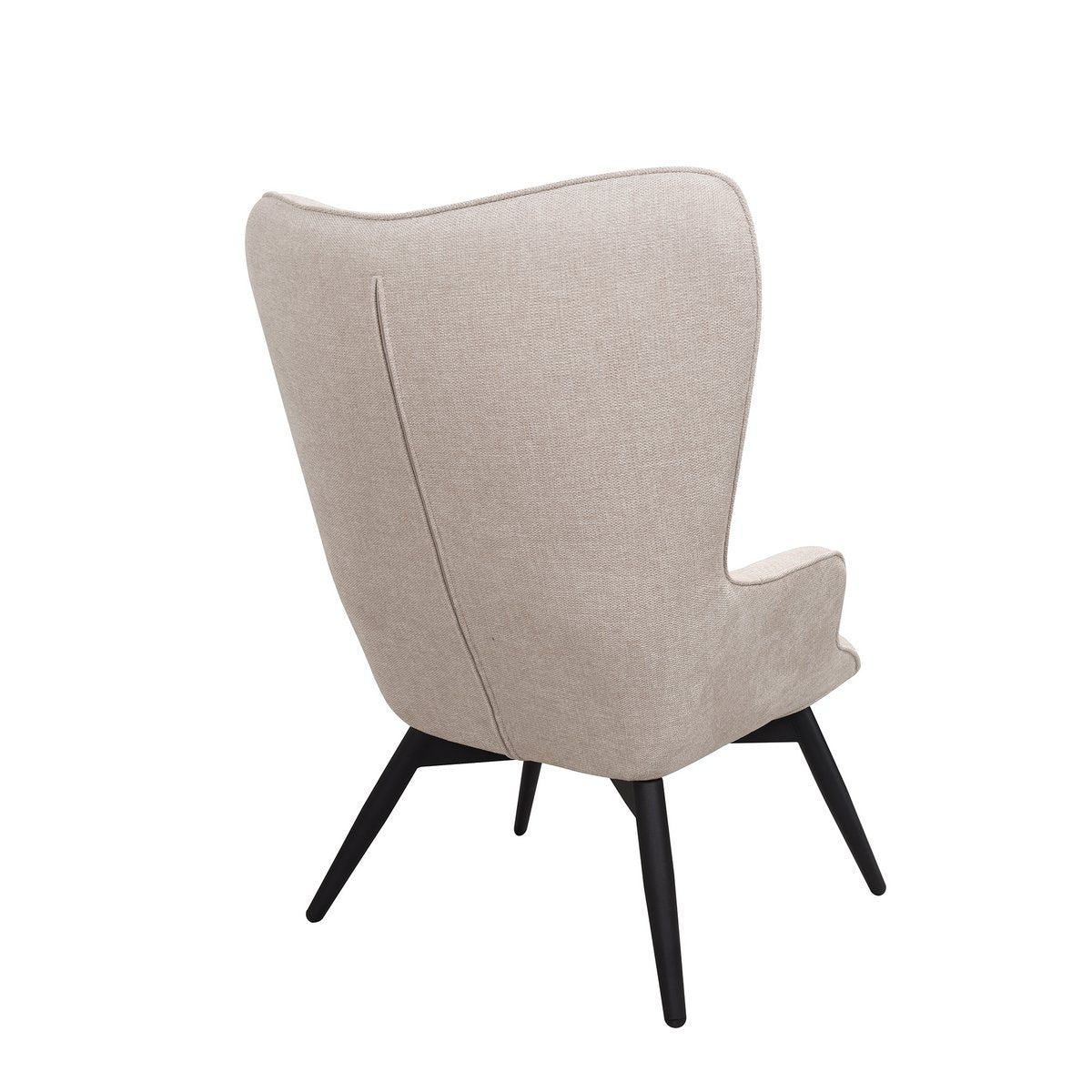 Fauteuil beige structuurstof