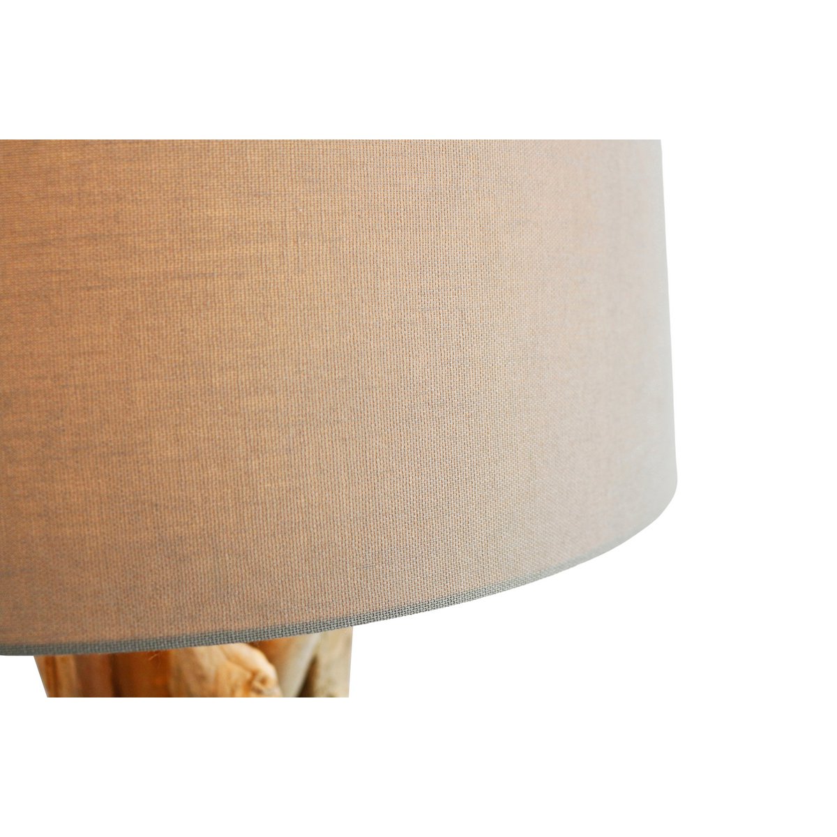 Vloerlamp drijfhout wit 145 cm