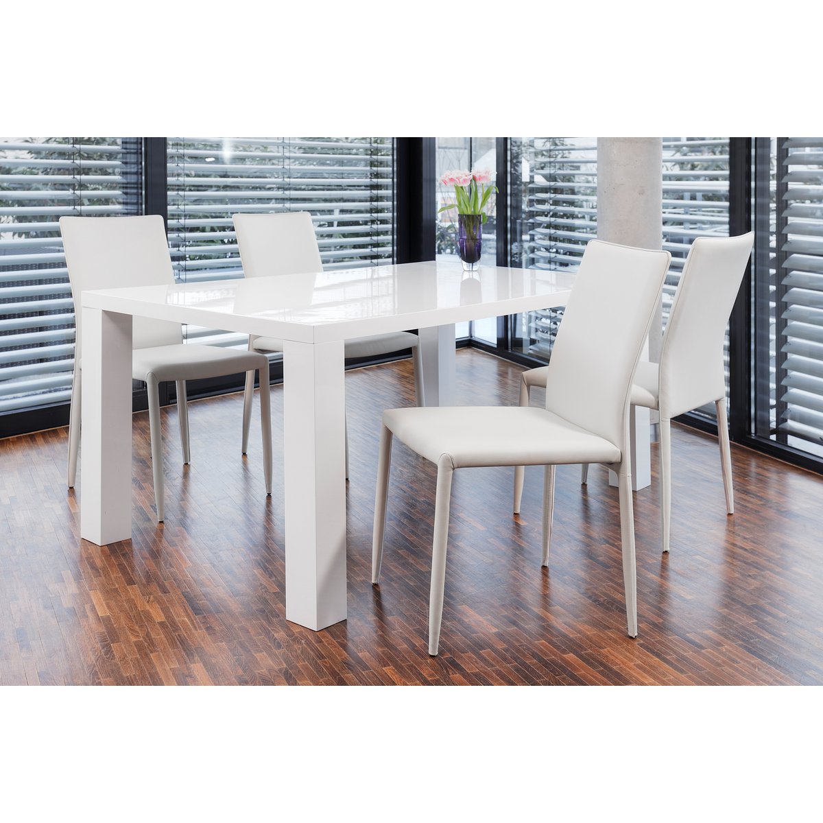 Eettafel 180x90x76 cm wit