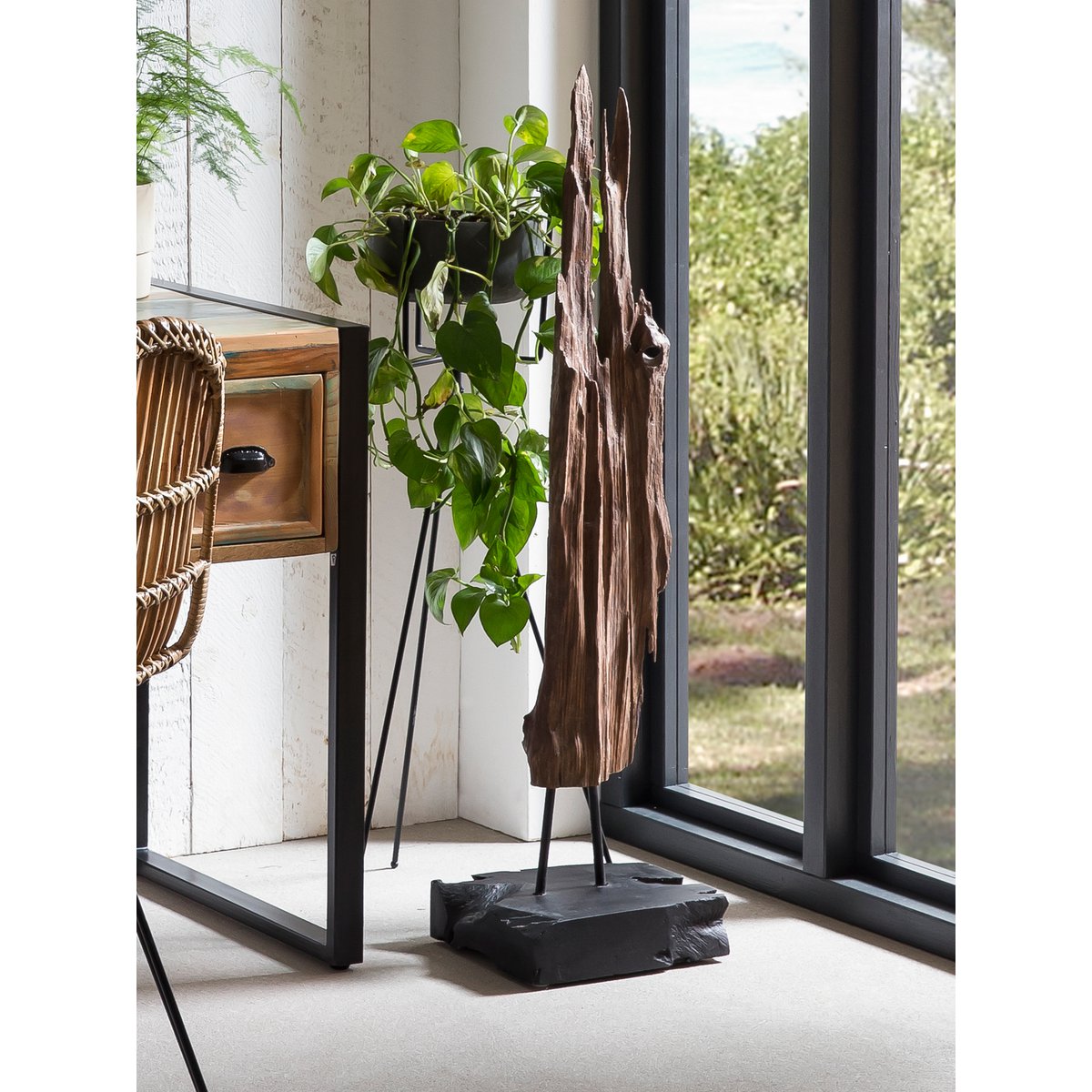 drijfhout sculptuur