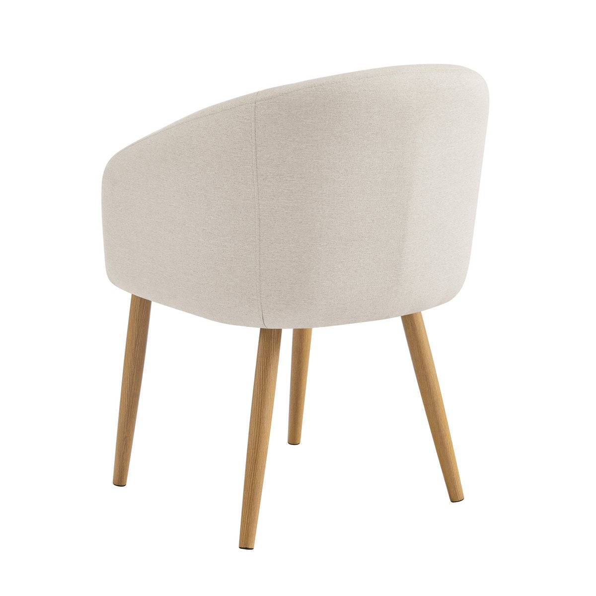 Fauteuilset van 2 structuurstof beige