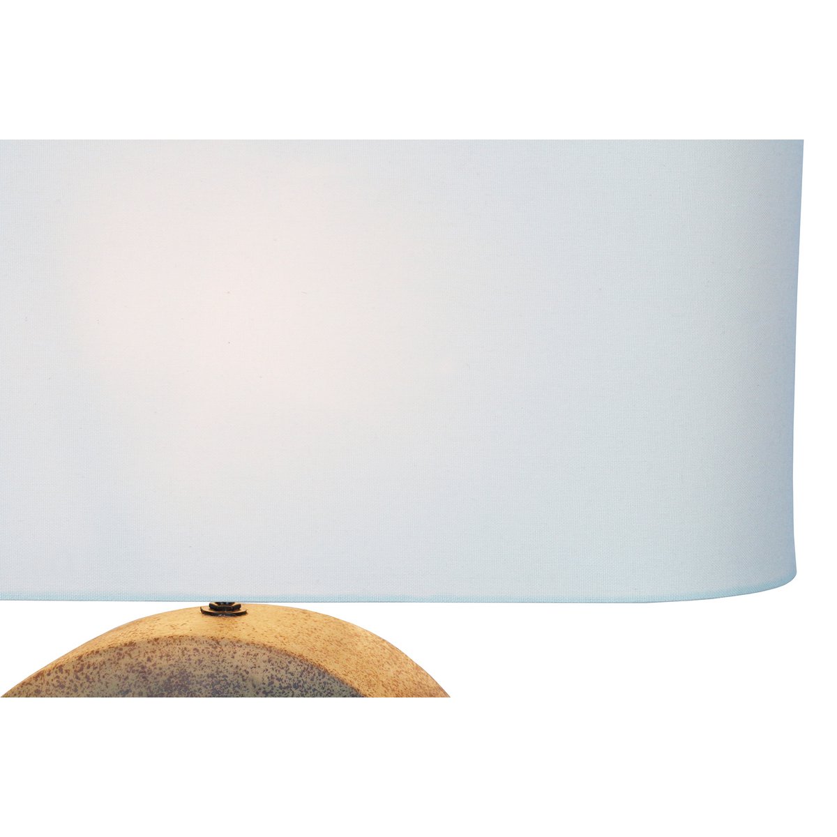 Tafellamp keramiek/linnengroen/beige