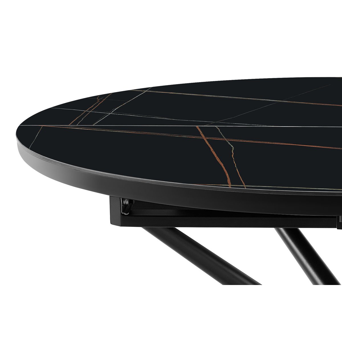 Eettafel Ø120 cm zwart