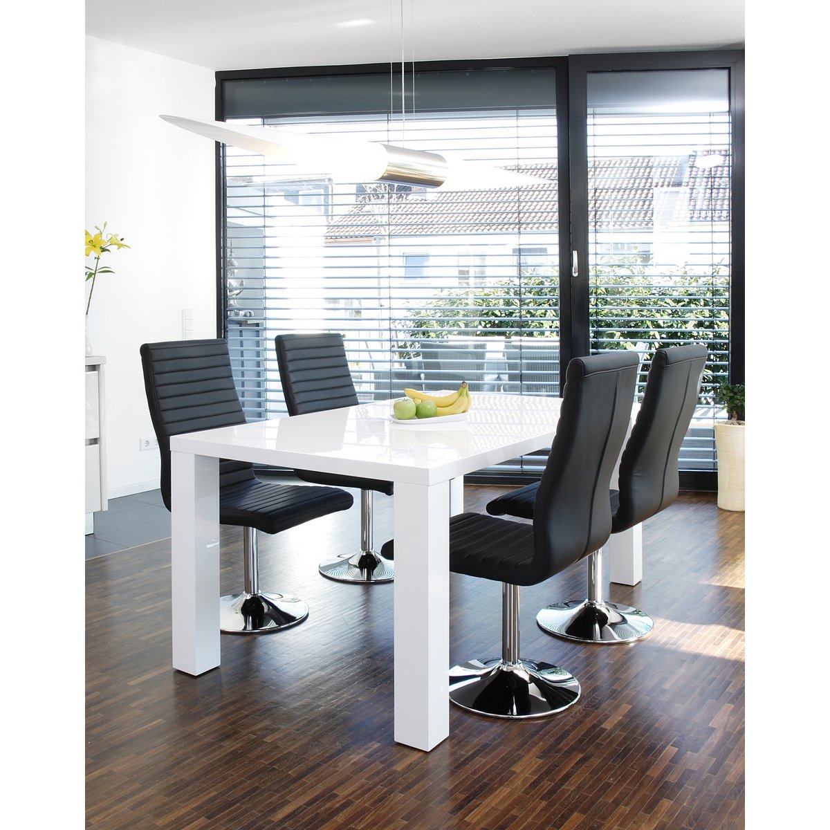 Eettafel 140x90x76 cm wit