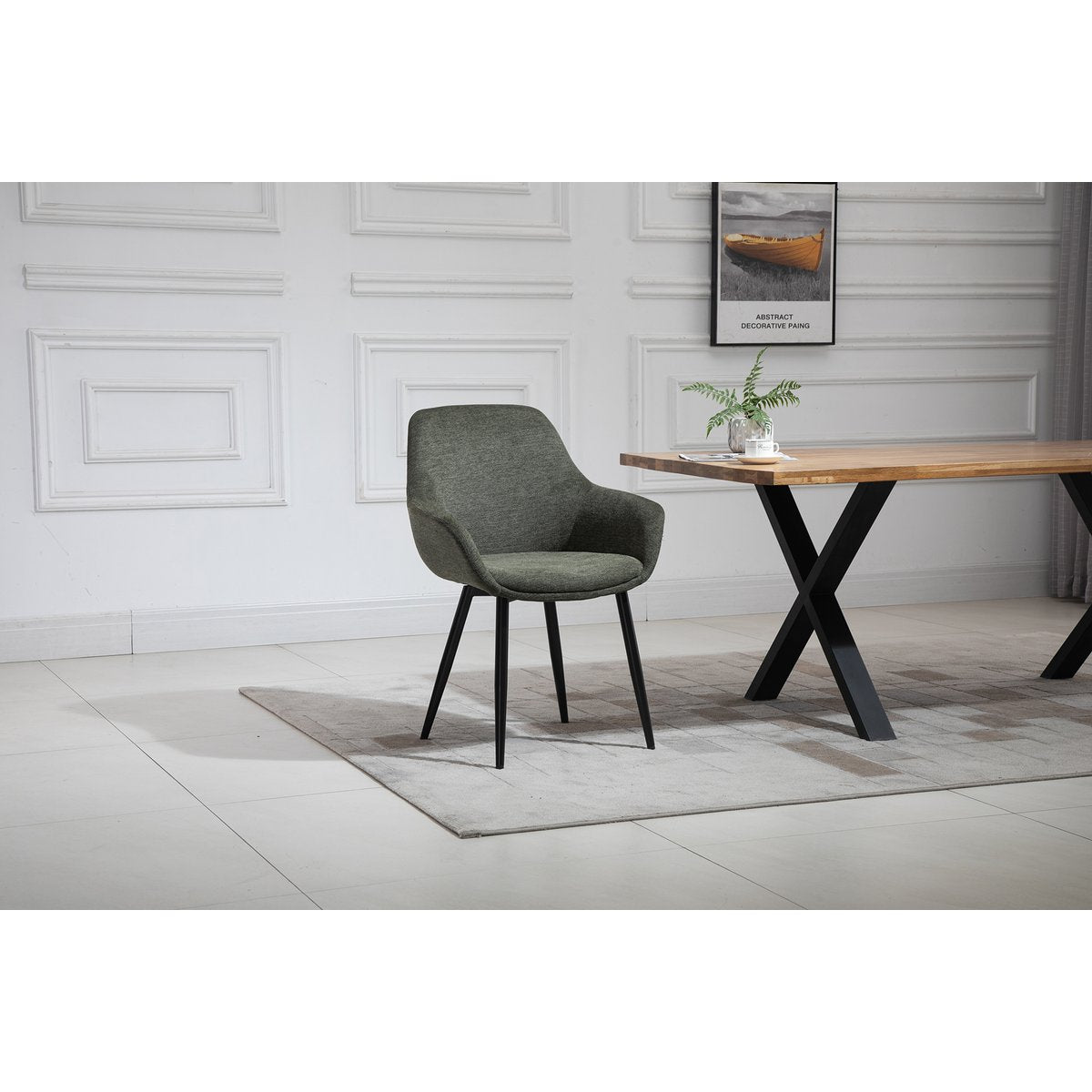 Set van 2 fauteuils groen