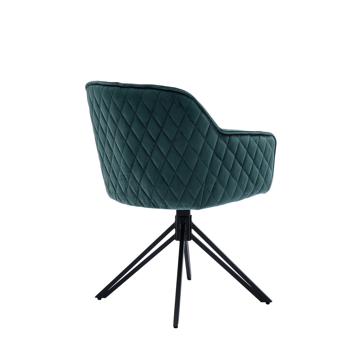 Fauteuil met honingraatquilt groen