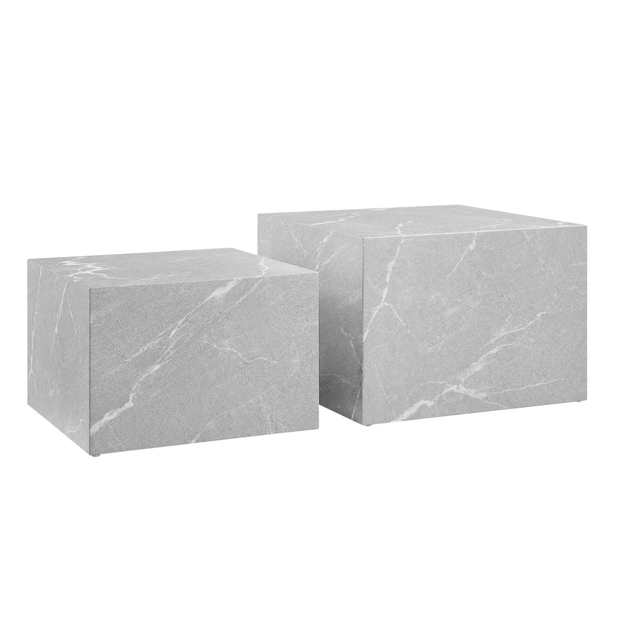 Salontafel grijs set van 2