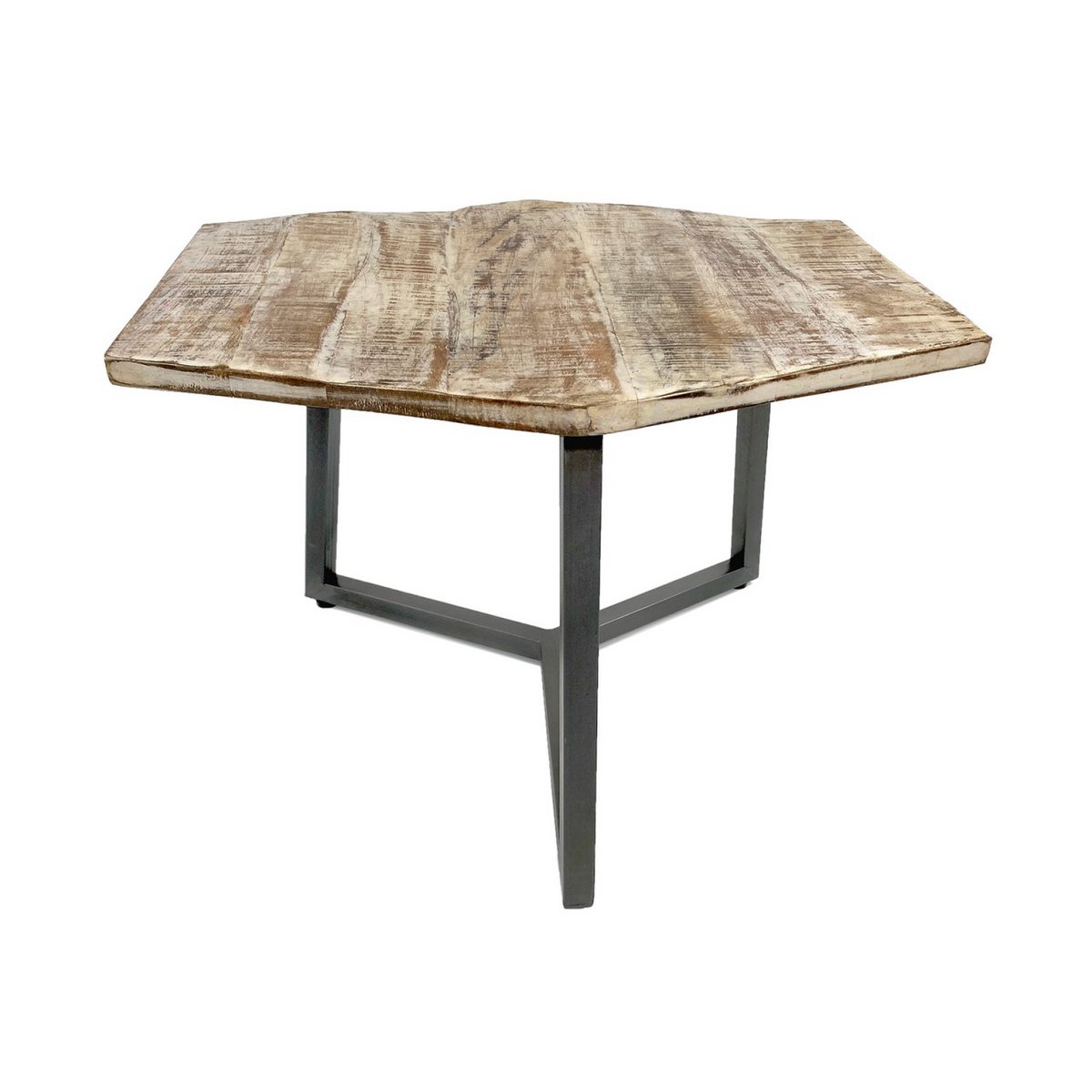 Zije tafel 56 x 47 cm woonkamer tafel salontafel mooi metalen frame zwart - wit wit wit
