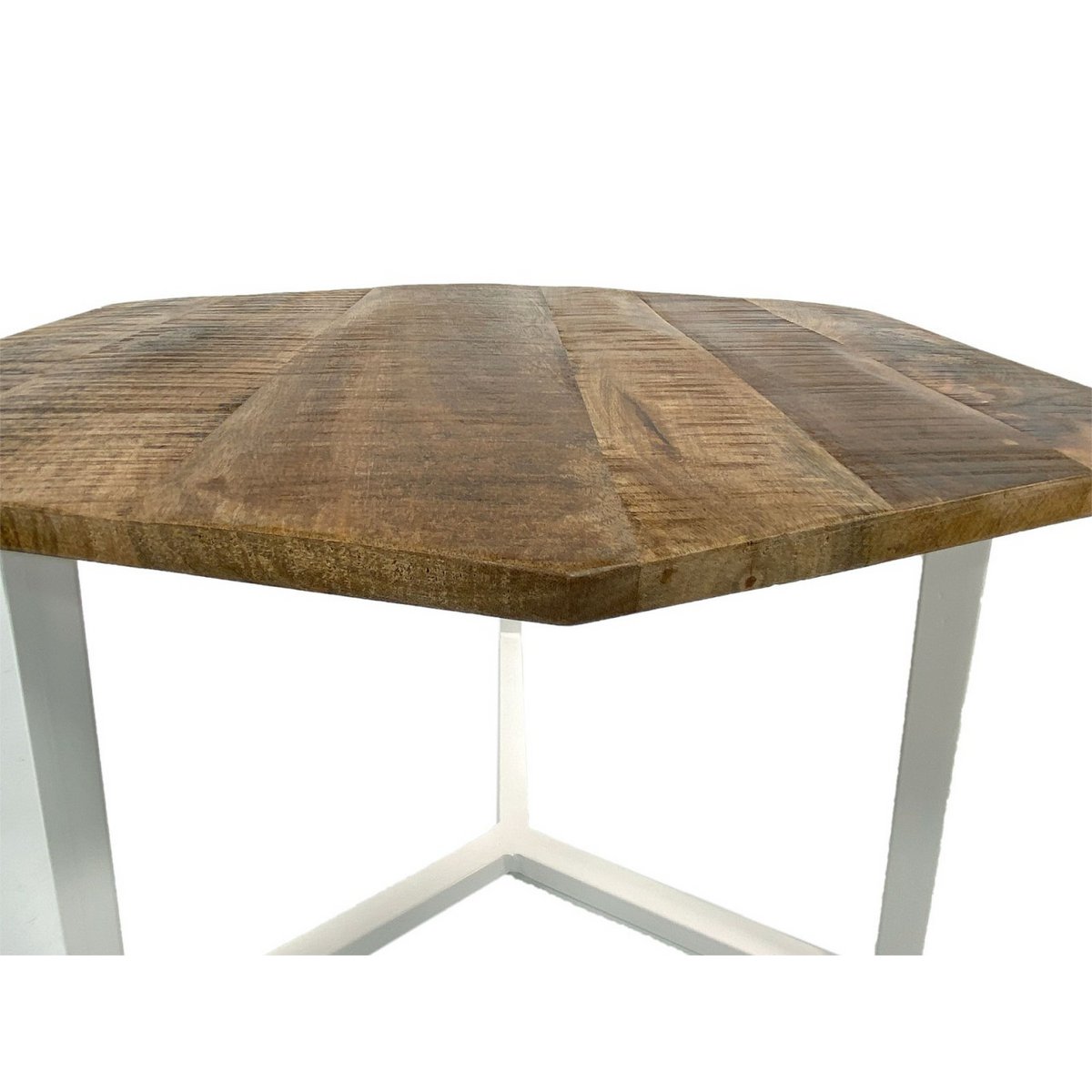 Zije tafel 56 x 47 cm woonkamer tafel salontafel mooi metalen frame zwart - wit wit wit