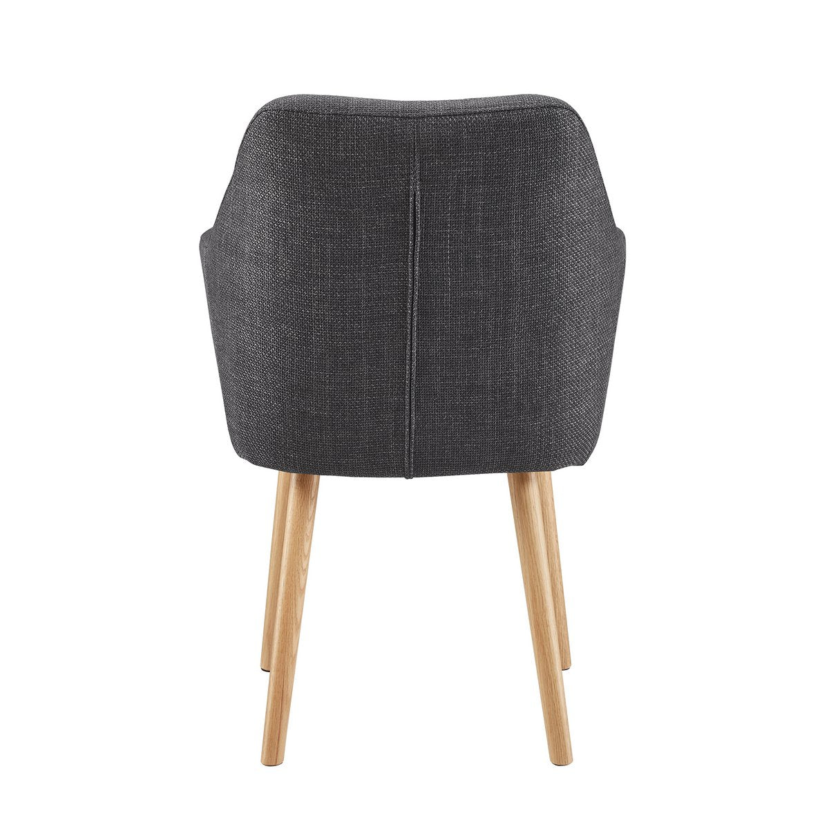 Fauteuil structuurstof donkergrijs