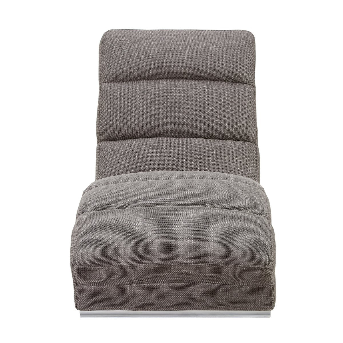 Chaise longue structuurstof grijs