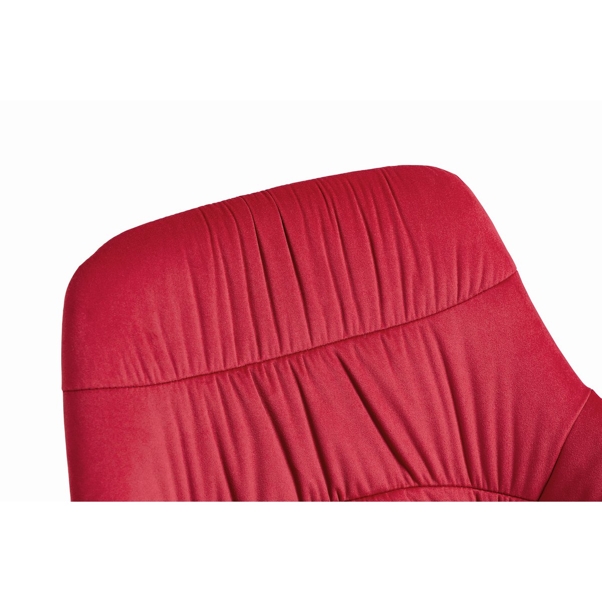 Fauteuil met honingraatstiksel in rood fluweel
