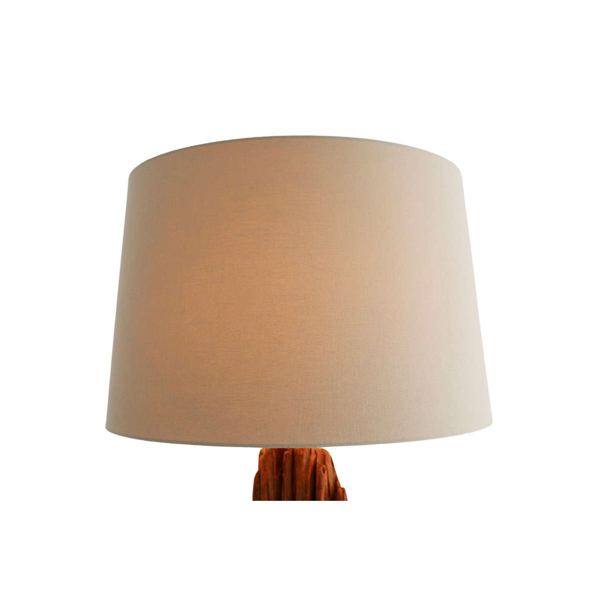 Vloerlamp drijfhout naturel/wit 175 cm