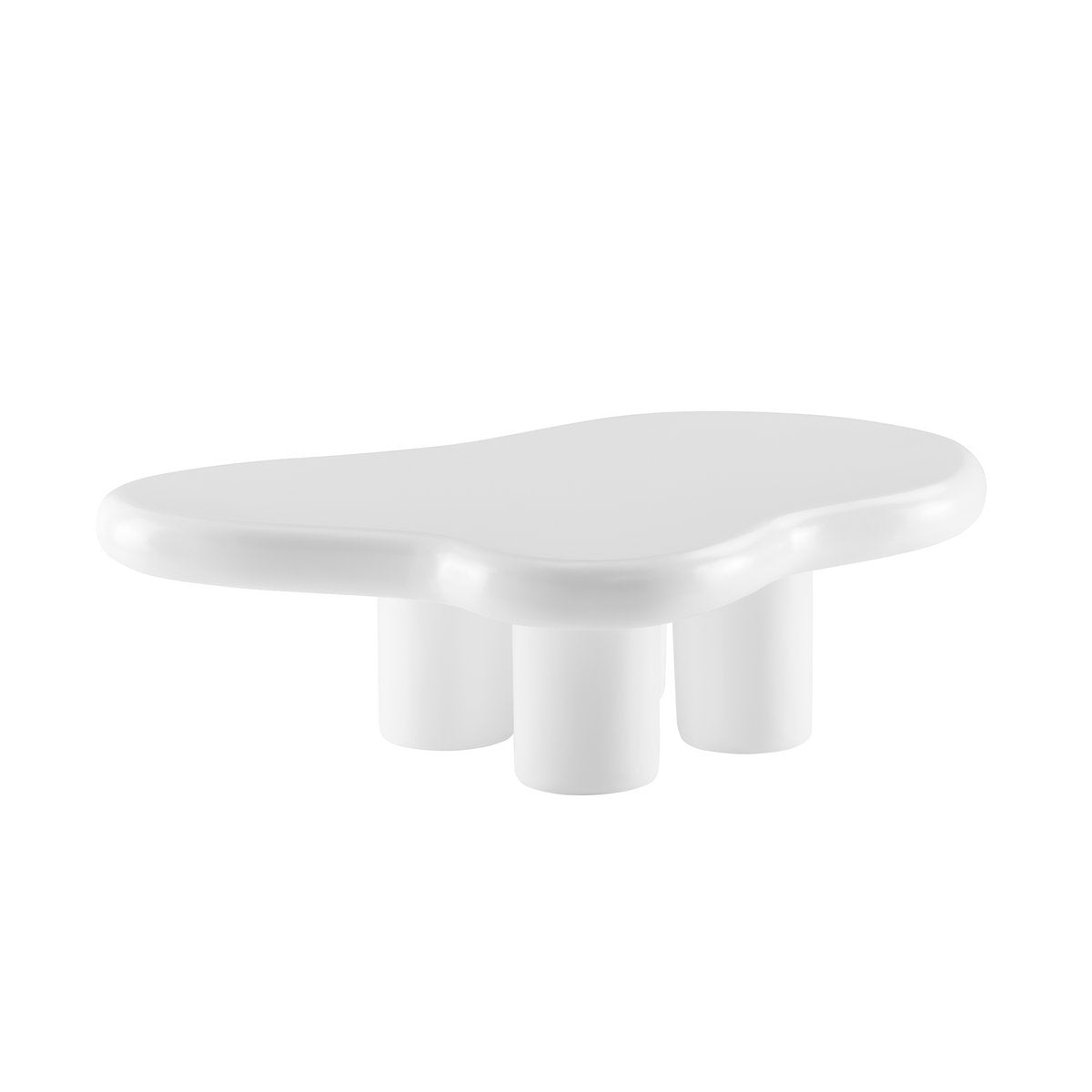 Salontafel 123x89 cm wit