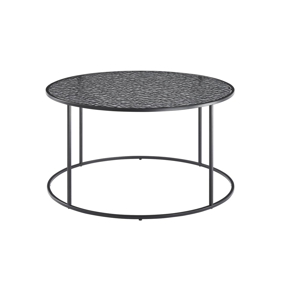 Salontafel Ø 80 cm zwart
