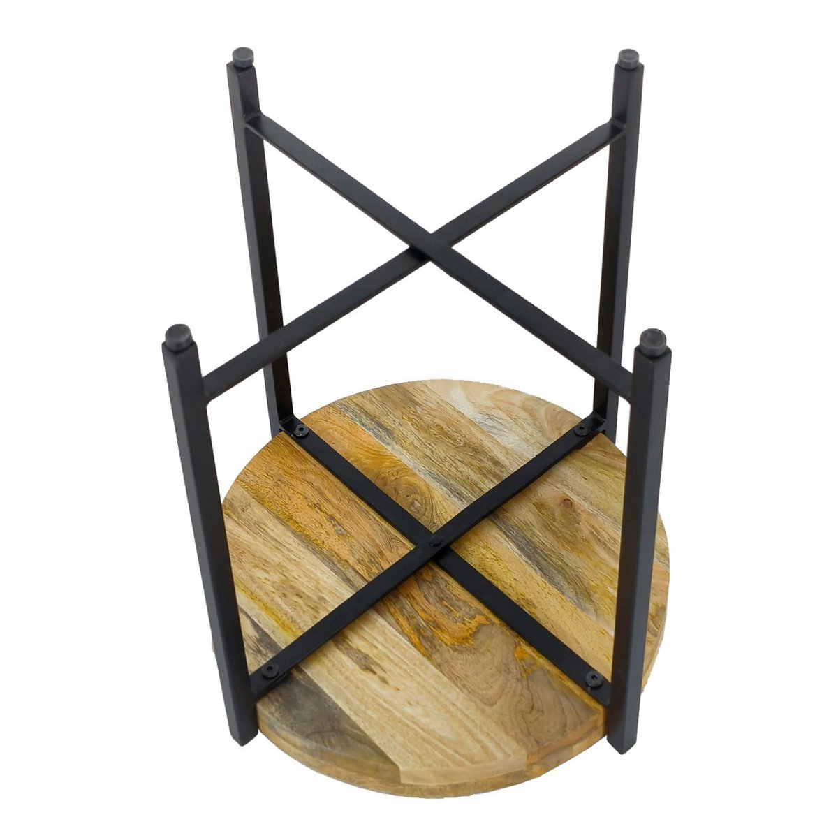 Bijzettafel ronde salontafel ø46xH45cm Sioux metalen frame