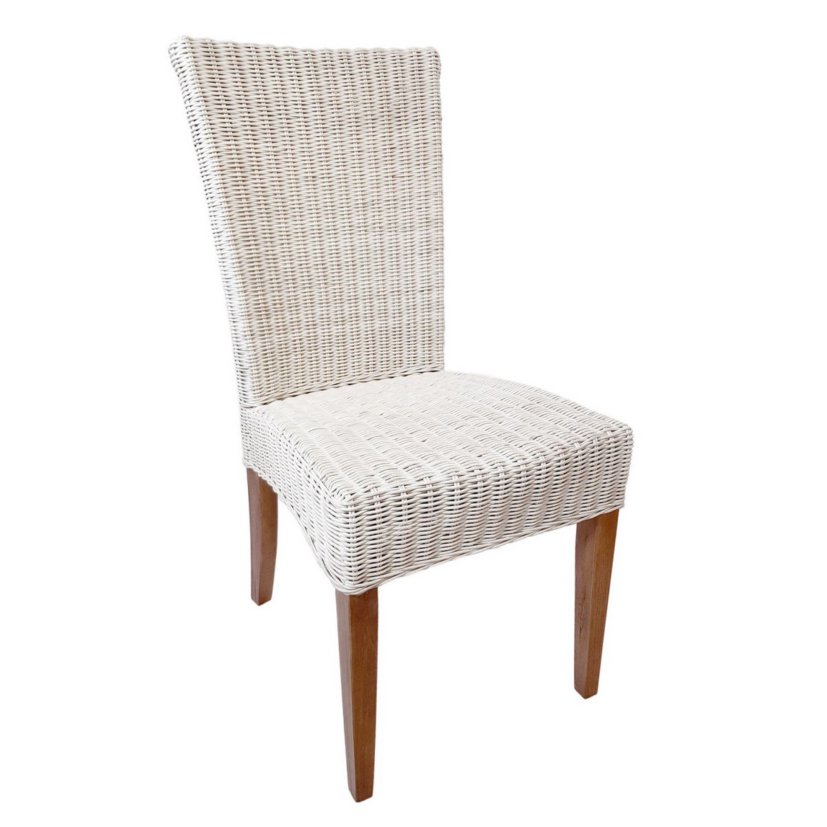 Eetkamer stoel rattan stoelen 4 stuks eettafel stoelen wintertuin cardine wit