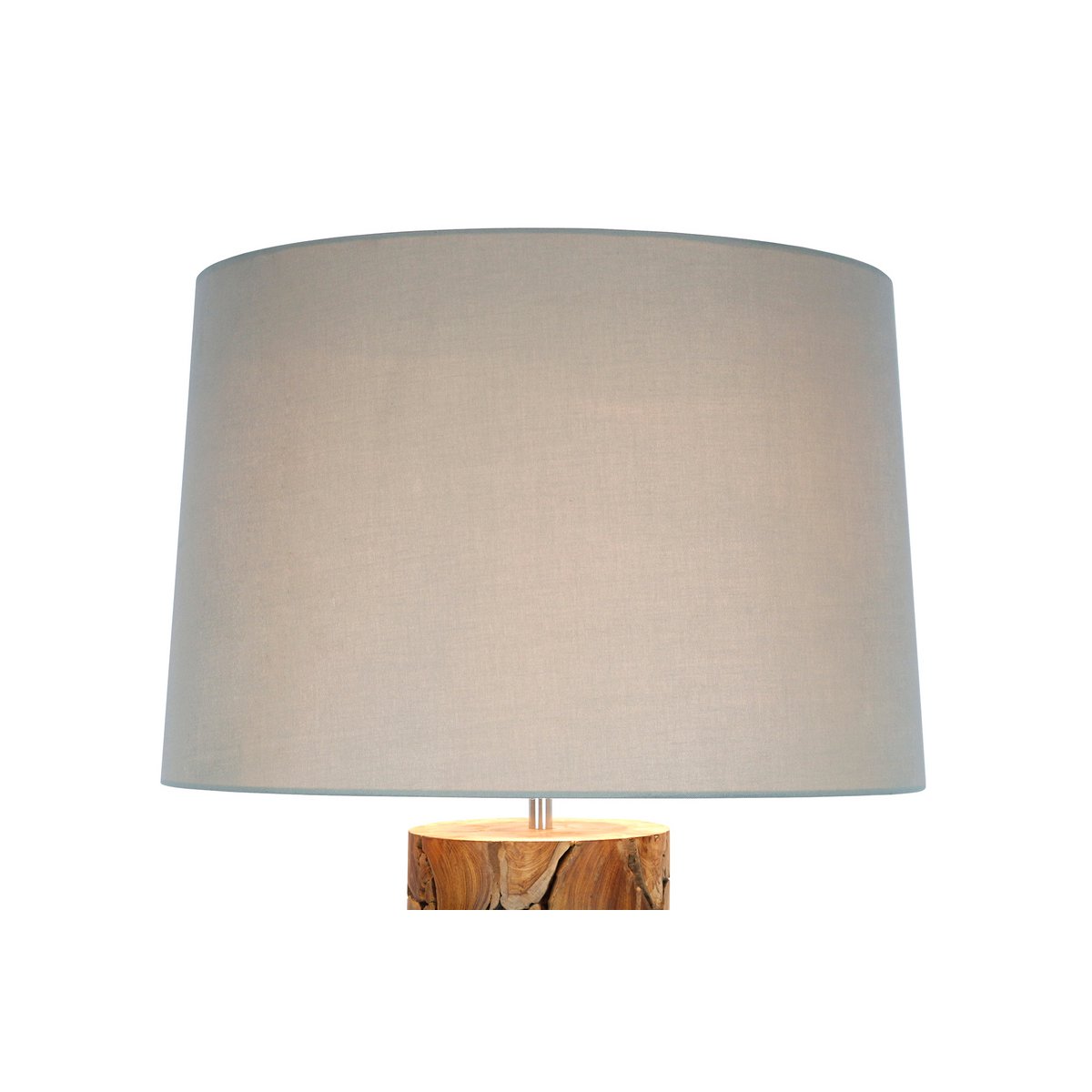 Vloerlamp drijfhout naturel/wit 170 cm