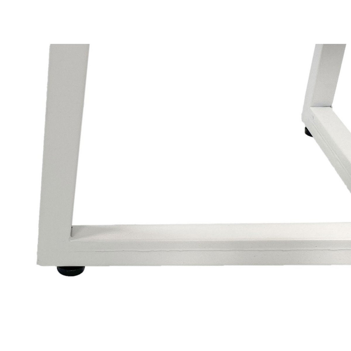 Salontafel rond 60 cm woonkamertafel bijzettafel Cannes metalen frame zwart wit antiek zilver