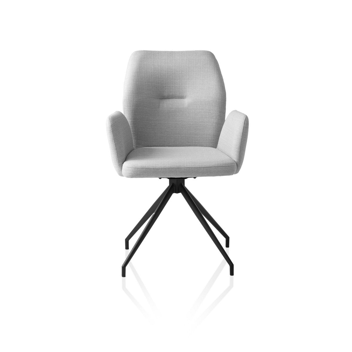 Fauteuil met 180° draaifunctie Lichtgrijs