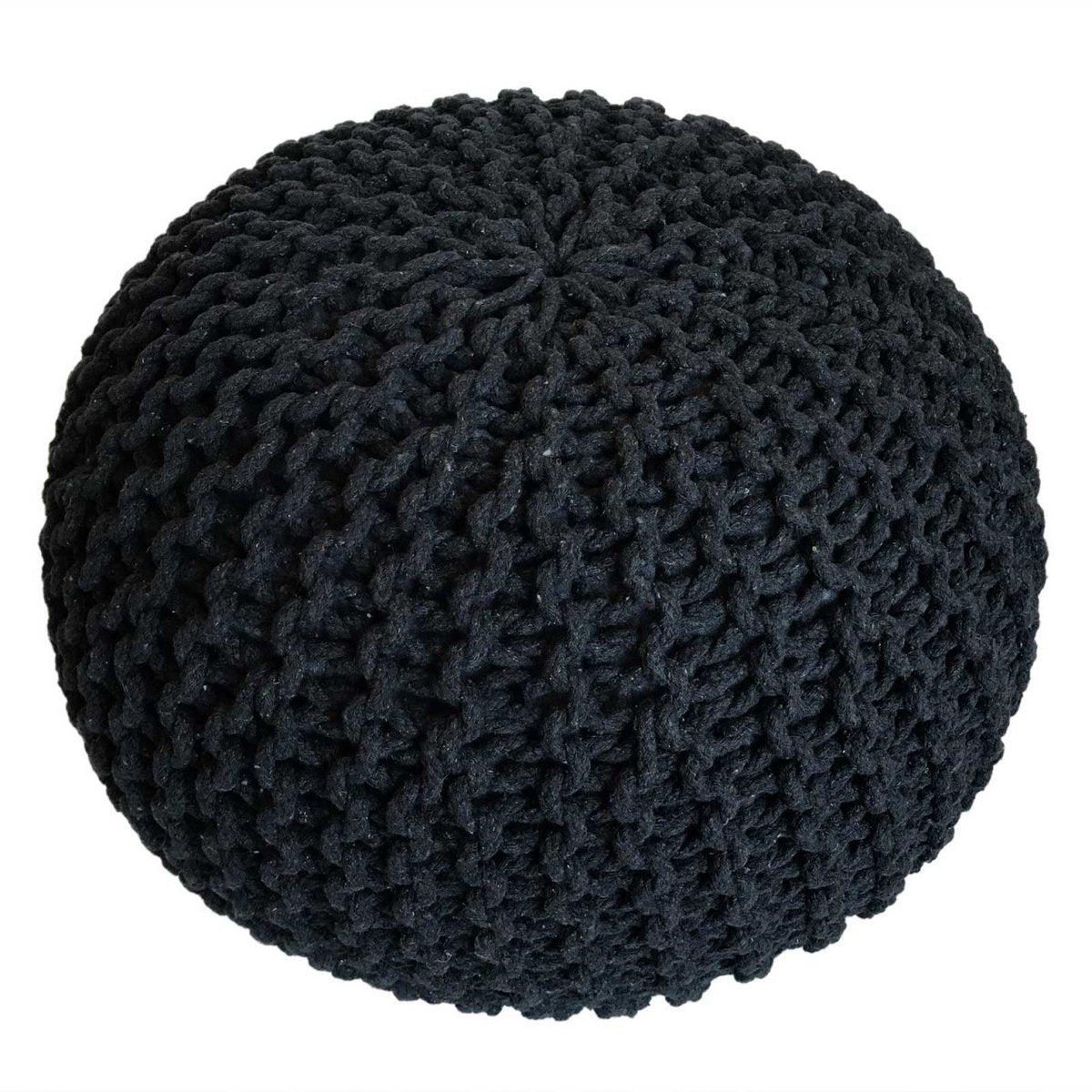 Pouf Ø 55 H 37 H 37 brei -kruk stoel pouf vloerkussen duurzaam
