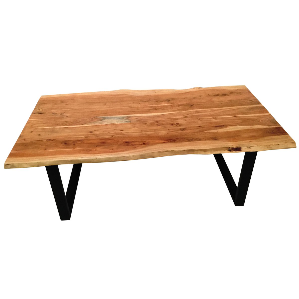 Tafel 200x100 cm, natuurlijk acacia, 56 mm