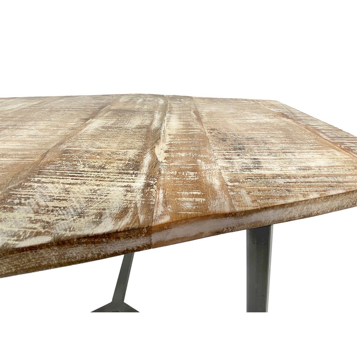 Salontafel set 2-delig woonkamertafel bijzettafel Paris metalen frame zwart wit of antiek zilver