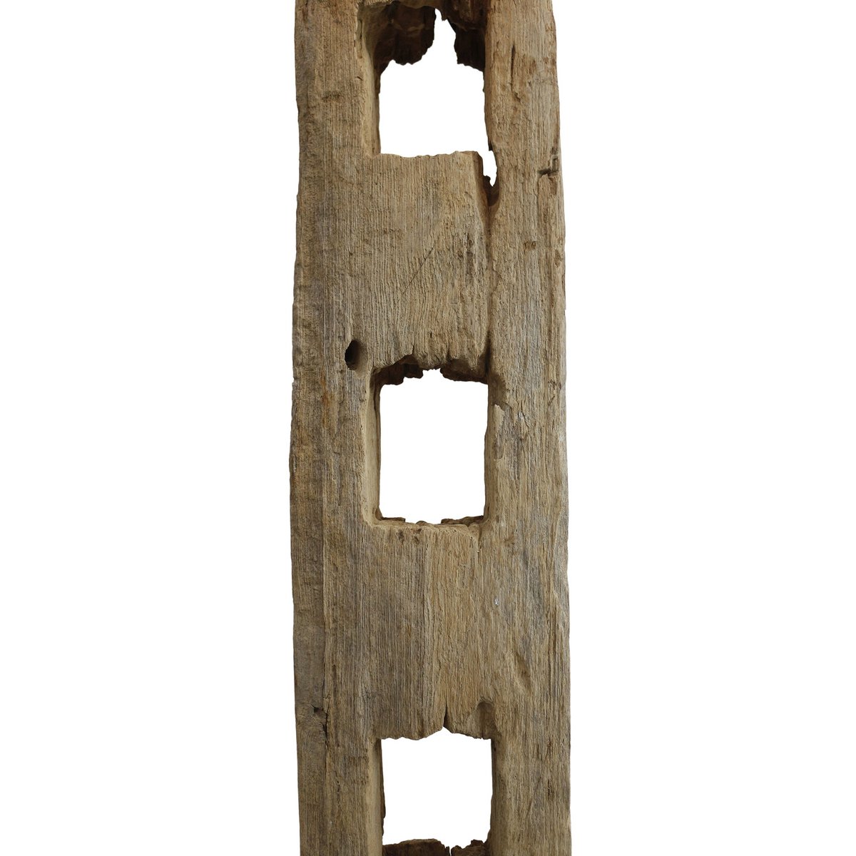 Vloerlamp drijfhout antiek wit 175 cm