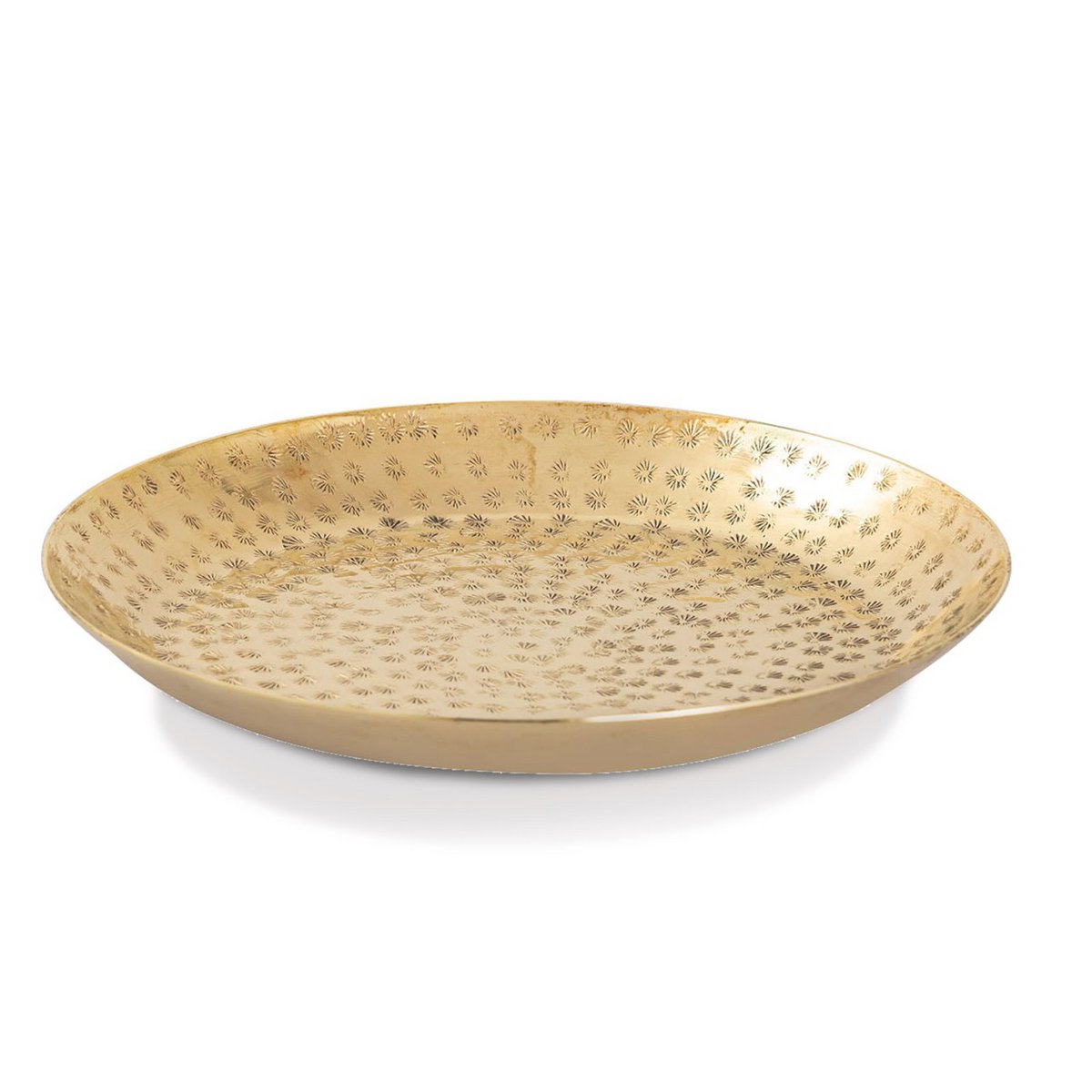 Decoratief dienbladen Decoratiebladen 20-delige metaal Ø 28 cm ronde gouden of zilveren decoratieve lade Serveerlade Ke