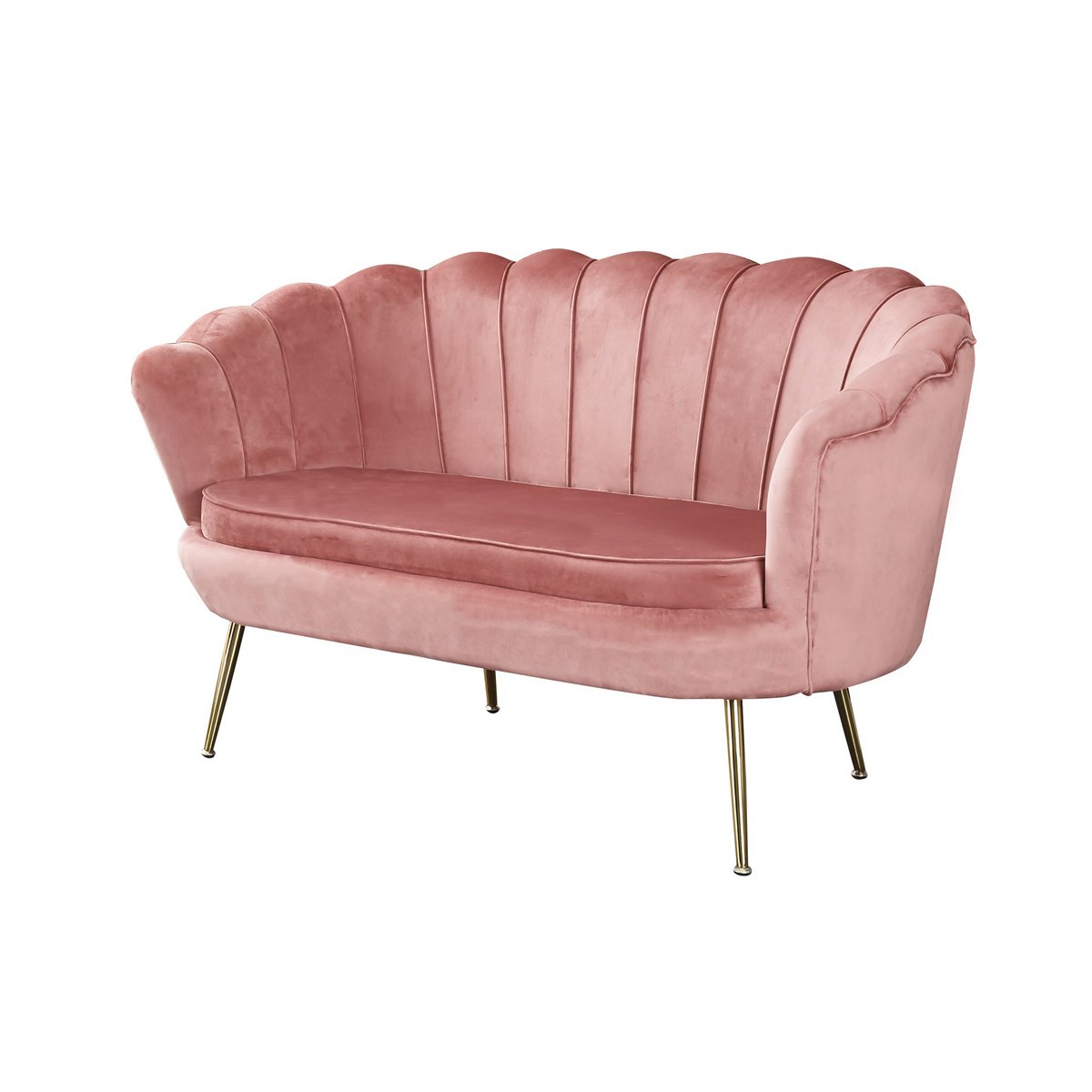 Rose fluwelen schelp bank