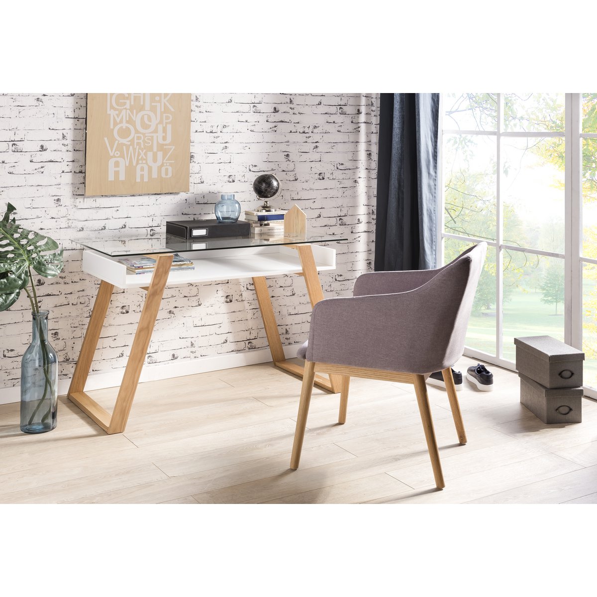 Bureau 110x55x75 cm wit