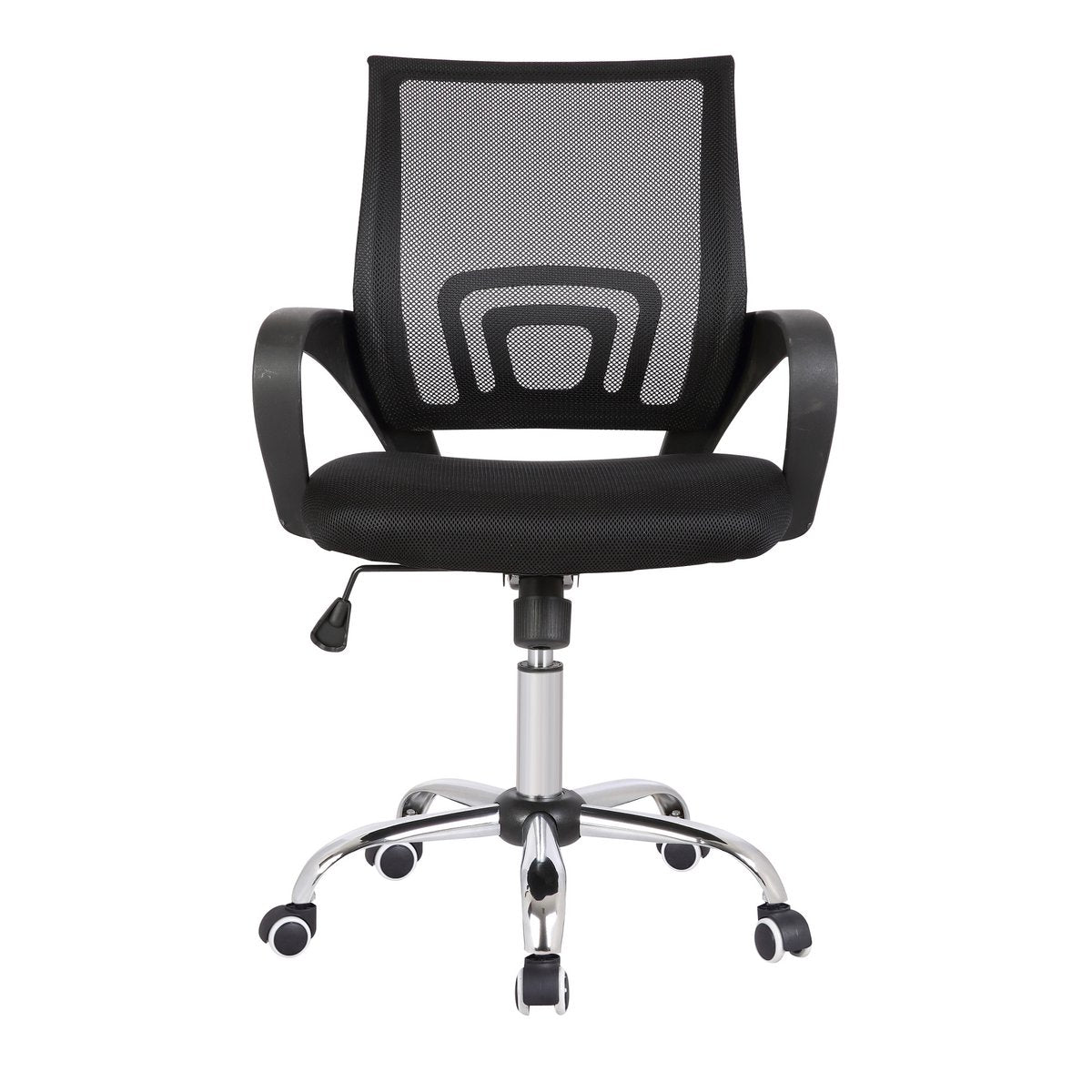 Bureaustoel met mesh bekleding, zwart/grijs