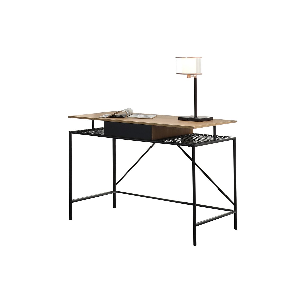 Bureau naturel/zwart