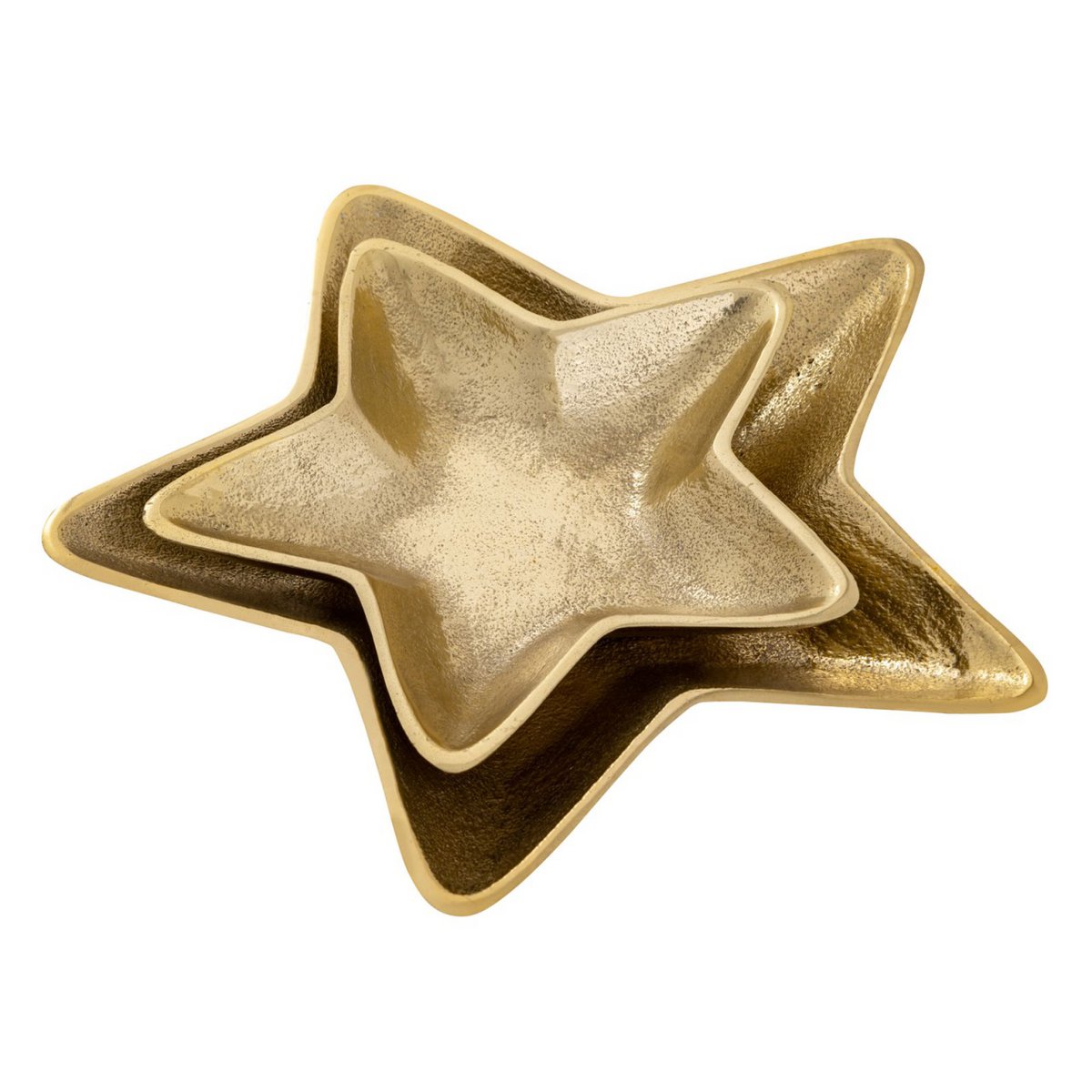 Deco Shell Star 12x 2er Set Master Box Starlight Gold of Silver Christmas Decoration aluminium