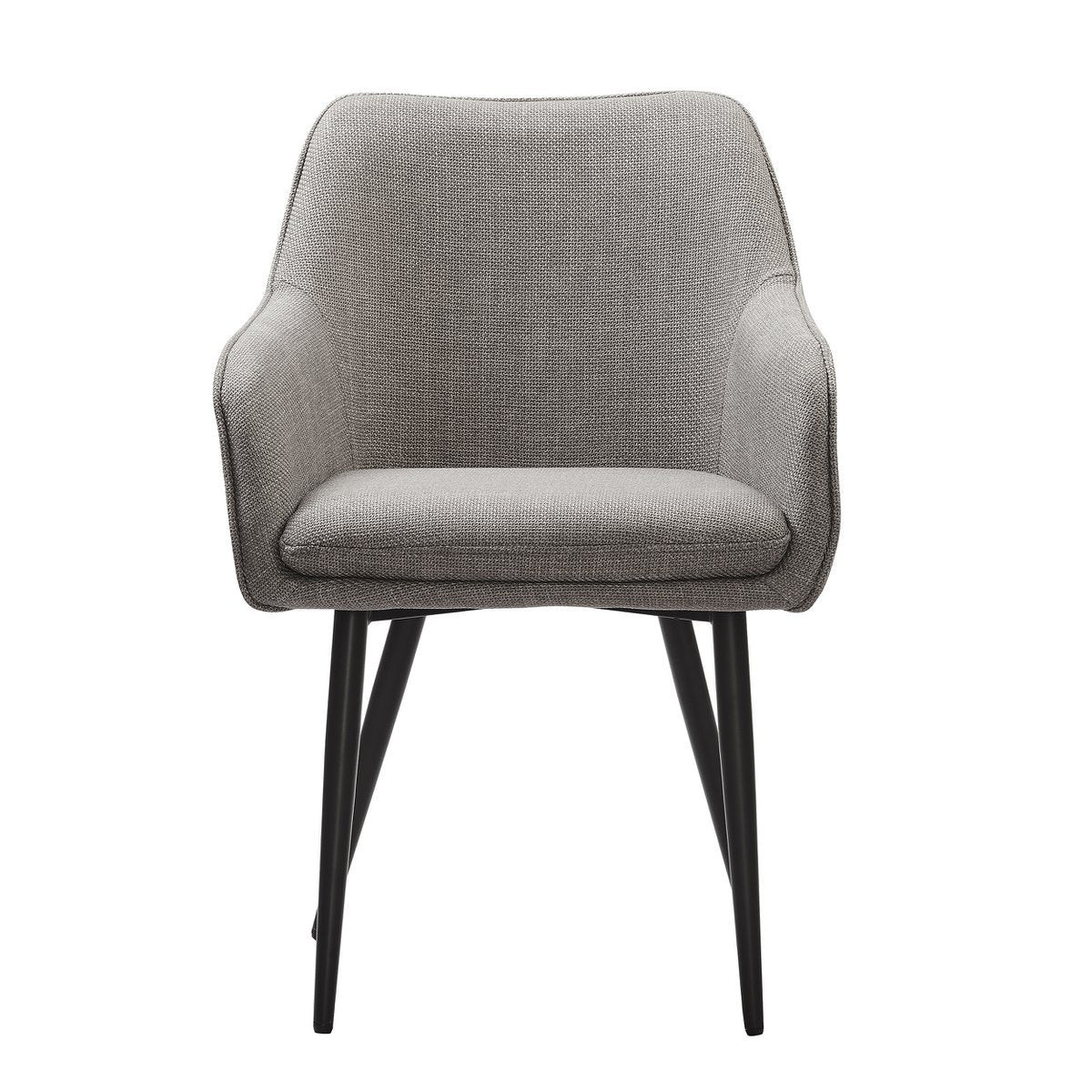 Eetkamerstoel structuurstof taupe